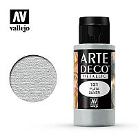 Срібло. Фарба водорозчинна 35 мл. VALLEJO ARTE DECO 83121