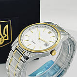 Чоловічий патріотичний кварцевий наручний годинник з гербом України Patriot 023 Тризуб Золото, фото 2