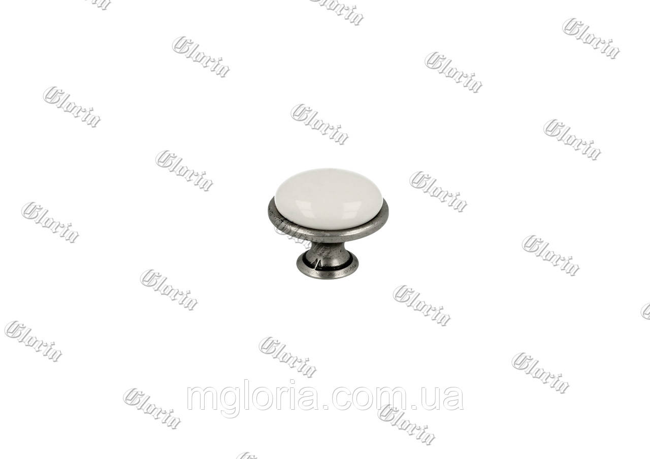 Ручка меблева з керамікою GP19-GA011-WHT-0