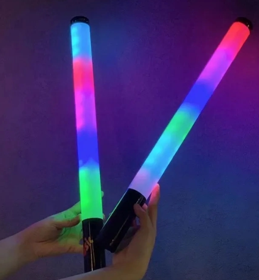 Лампа палиця з Bluetooth колонкою Fluorescent RGB Rainbow Wireless Speaker LS01 NN, фото 1