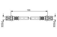 Тормозной шланг BOSCH 1987476030