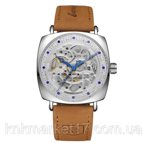 Автоматичний механічний годинник Forsining 8274 Silver, фото 1