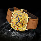 Автоматичний механічний годинник Forsining 8274 Gold, фото 3