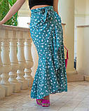 Модна елегантна довга жіноча спідниця на запах у кольорах, розміри 42 - 56, фото 6