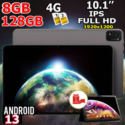 Планшет-телефон Adronix X10 Plus LTE 8/128 DUAL SIM 10.1" IPS FULL HD 1920x1200 + Чохол-книжка!, фото 1