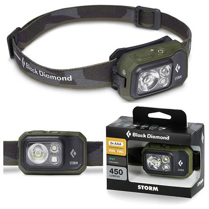 Ліхтар налобний Black Diamond Storm 450 (Dark Olive), фото 1