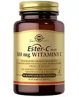 Витамин С, Солгар, Solgar Ester-C Plus 500 mg witaminy C, 50 капсул