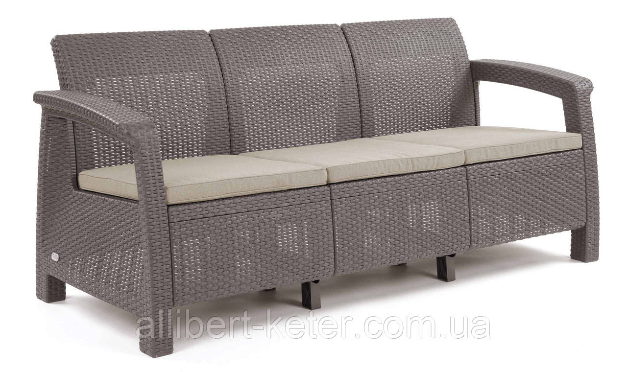 Садовая мебель Keter Corfu Love Seat Max капучино (258978): продажа ...