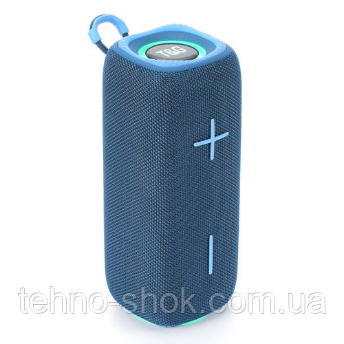 Bluetooth-колонка TG654 з RGB ПІДСВІТКОМ, speakerphone, радіо, blue