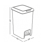 ВІДРО ДЛЯ СМІТТЯ З КРИШКОЮ ТА ПЕДАЛЛЮ, фото 9