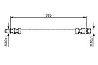 Тормозной шланг BOSCH 1987476439