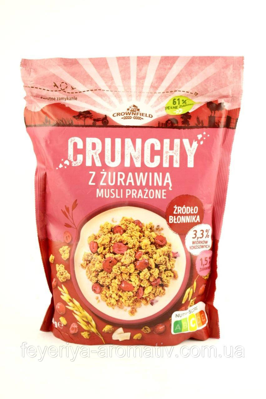 Мюслі з журавлиною Crownfield Crunchy 350 г Польща