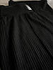 Палаццо жіночі трикотаж широкий рубчик чорного кольору, фото 3