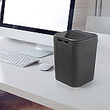 ВІДРО ДЛЯ СМІТТЯ НАСТІЛЬНЕ З КРИШКОЮ, фото 2