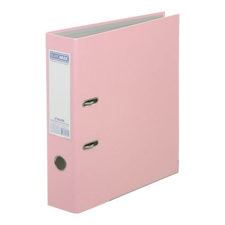 Сегрегатор А4 Buromax Etalon Pastel 70мм односторонній збірний рожевий