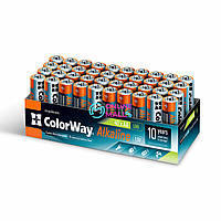 Батарейки СolorWay Alkaline Power щелочные AA (40 шт.) цветной ящик (CW-BALR06-40CB)
