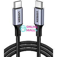 Кабель Ugreen US316 USB Type-C to USB Type-C 100W Fast Charge Cable Aluminum Case with Braided 1,5 м Black (UGR-70428)