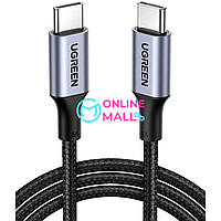 Кабель Ugreen US316 USB Type-C to USB Type-C 100W Fast Charge Cable Aluminum Case with Braided 2 м Black (70429)