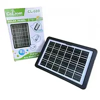 💚Портативна сонячна панель Cclamp CL-680 8W Solar Panel з USB кабелем