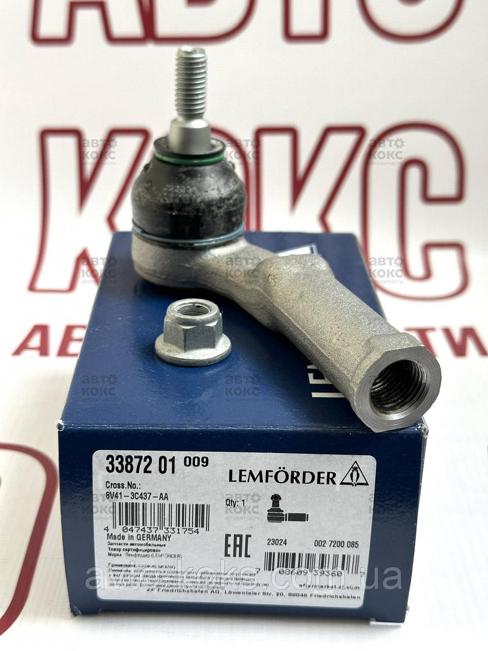 Lemforder 33872 Рульовий наконечник лівий Ford Kuga 2.0 I D/2.5 03.08-, фото 1