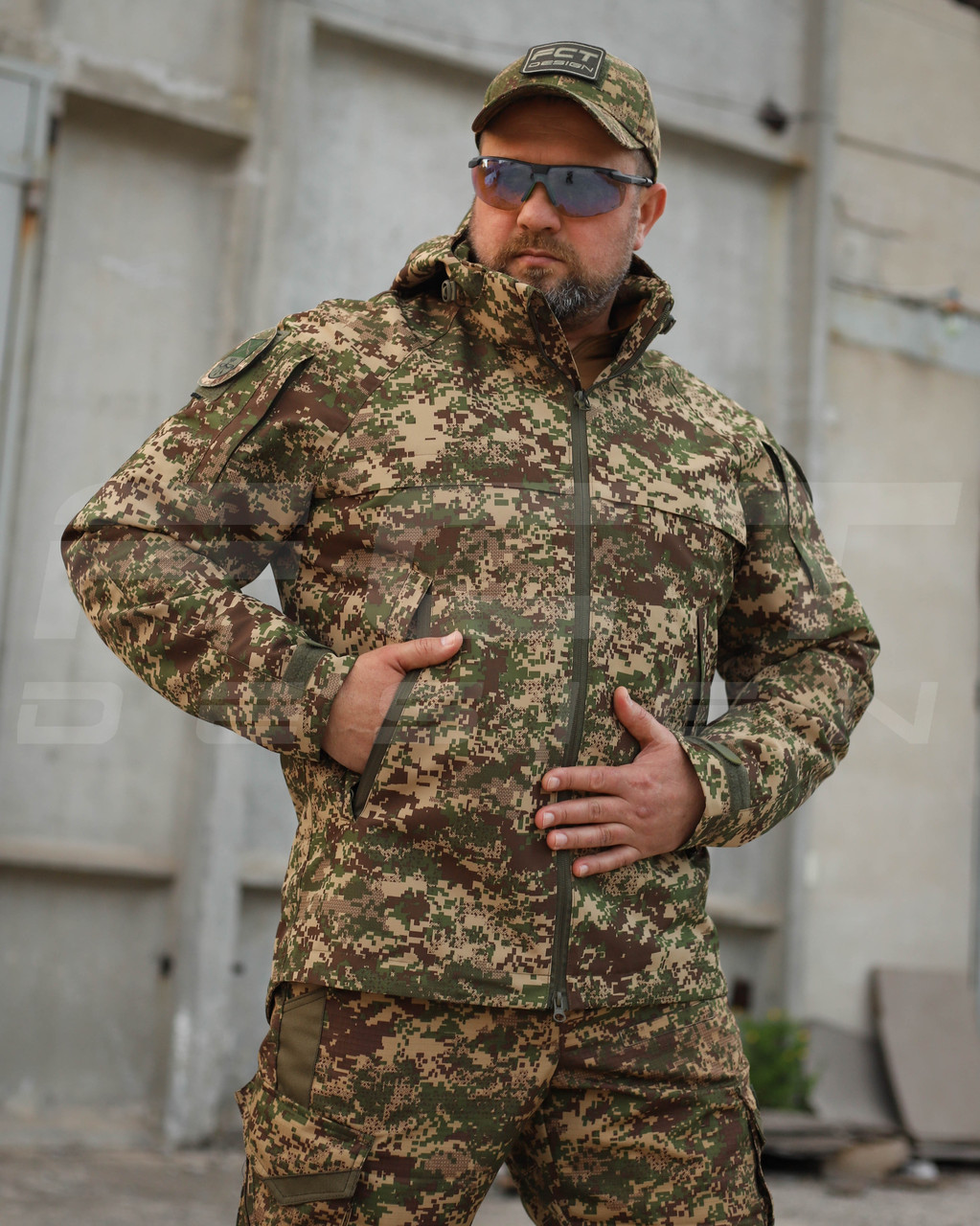 ジャケット・アウター F.C.R.B LIGHT WEIGHT BREATHABLE JACKET 🔰Купить Куртка Ветровка Патрол на сетке Хищник пиксель G