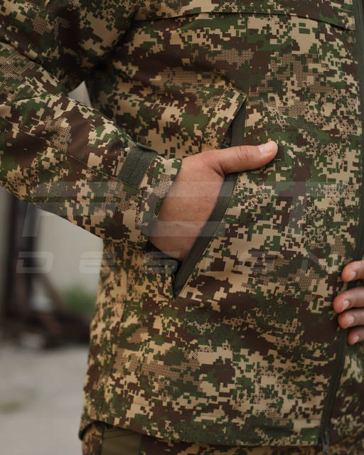 🔰Купить Куртка Ветровка Патрол на сетке Хищник пиксель G