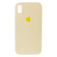 Чехол Original Full Size для Apple iPhone Xr Cream yellow EJ, код: 7445241