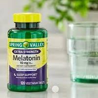 Витамины для сна и нервной системы Spring Valley Melatonin 10 mg 120 таблеток мелатонин для нормализации сна