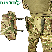 Тактична сидушка пінопопа сидушка армійська з кріпленням на пояс сидушка польова піджопник Ranger мультикам