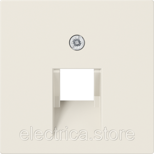 Накладка для комп'ютерної розетки 1-портова, слонова кістка Jung A569-1BFPLUA, фото 1