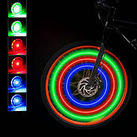 3-цветные велосипедные фонари Mudder Bicycle Spoke Lights с батареями в комплекте (12 шт)
