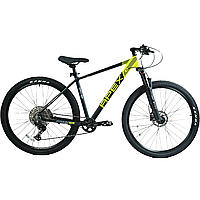 Велосипед спортивный Corso Apex 29" алюминиевая рама 19" черный желтый PX-29007