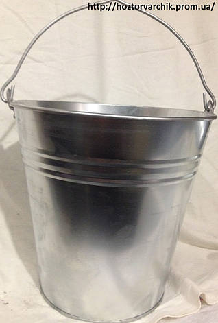 Відро 10 літрів оцинковане, фото 1