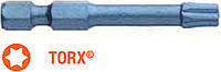 Насадка викруткова ударна USH Blue Shock : TORX T20 x 50 мм Torsion подовжена, Уп. 5 шт.