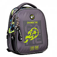 Шкільний рюкзак YES Yes Football H-100, каркасний, два відділення, дві бічні кишені, розмір: 35*28*15см