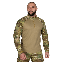 CamoTec бойова сорочка Raid Multicam/Tan армійський убакс мультикам, тактична камуфляжна сорочка для зсу