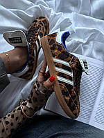 Женские кроссовки Adidas Samba Wales Bonner x Samba Pony 'Leopard' леопард с коричневой подошвой адидас Shoper