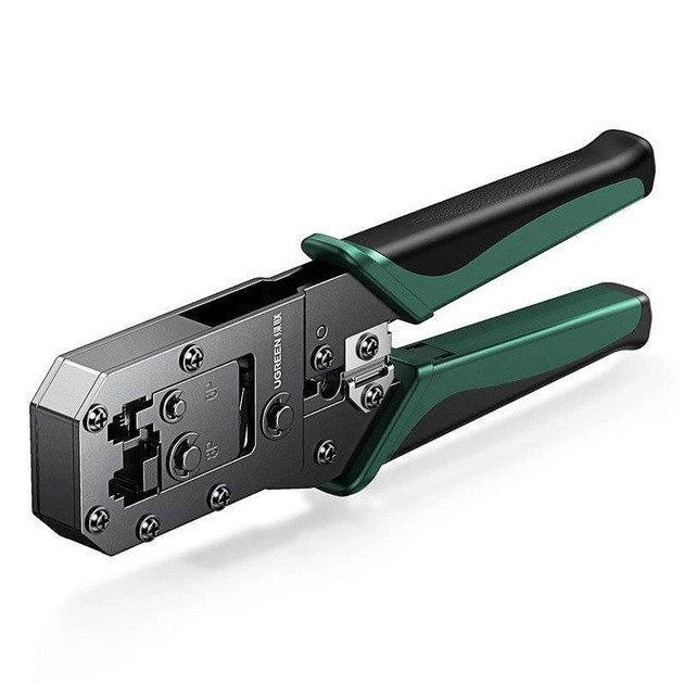 Обтискні кліщі для RJ45, кримпер для обтиску конекторів RJ45 UGREEN NW136 Зелений
