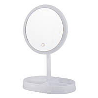 Настольное зеркало с подсветкой "White", 31 см