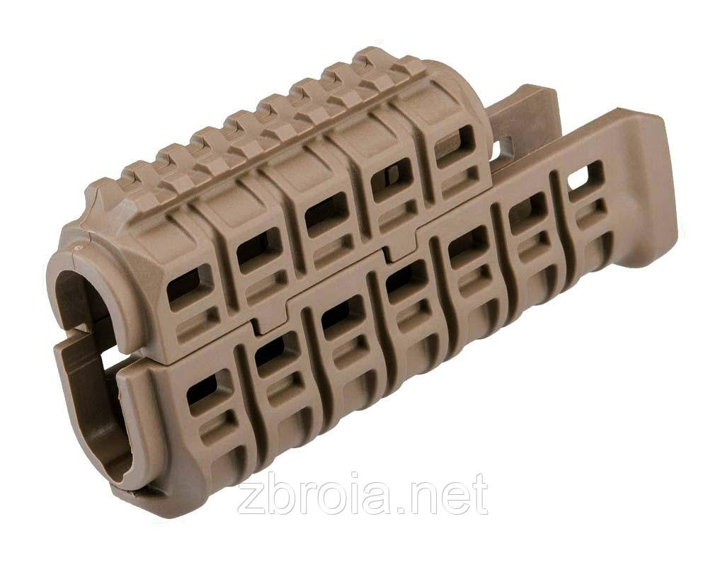 Ланцюг DLG Tactical (DLG-136) для АК-47/74 з планкою Picatinny + слоти M-LOK (полімер) койот