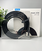 Гитарный кабель джек для электрогитары провод шнур для комбика инструментальный 3м прямой 6.3 мм на 6.3 мм New