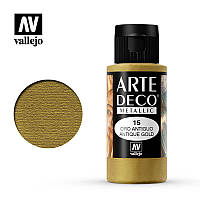 Античное золото. Краска металлик 35 мл. VALLEJO ARTE DECO 83015