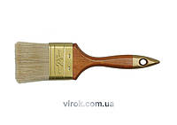 Пензель флейцевий VOREL "ПРОФІ" : дерев'яна ручка, L= 102 мм [50] DW