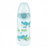 Пляшка для годування Nuk First Choice Plus Крокодили 300 мл Синя (3952397) and