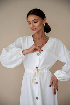 Лляна весняна сукня