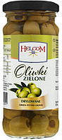 Оливки Helcom зеленые без косточки стекло 230 г (5907771442051)