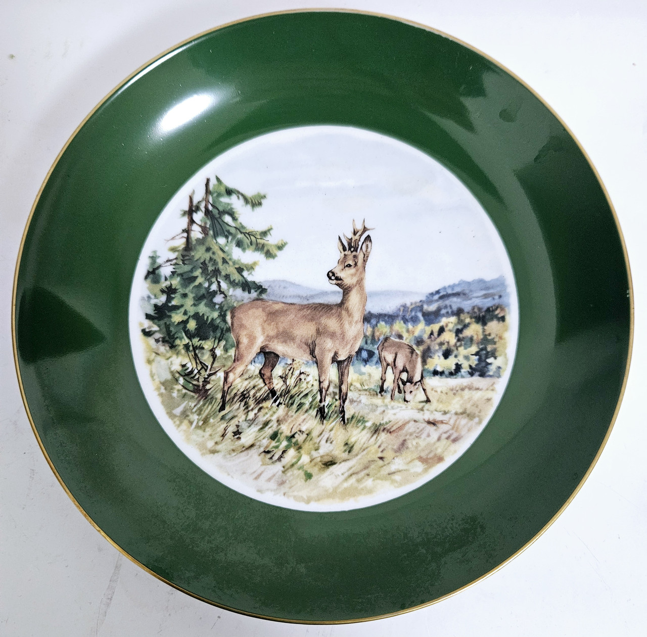 Порцелянова колекційна тарілка Полювання, фото 1