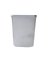 Контейнер пластиковый с крышкой для сыпучих продуктов "Кухня" 1.3л прозрачный 108*108*143мм