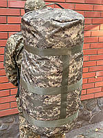 Сумка-баул армейский 110 л темный пиксель, тактический баул, тактический баул-рюкзак темный пиксель