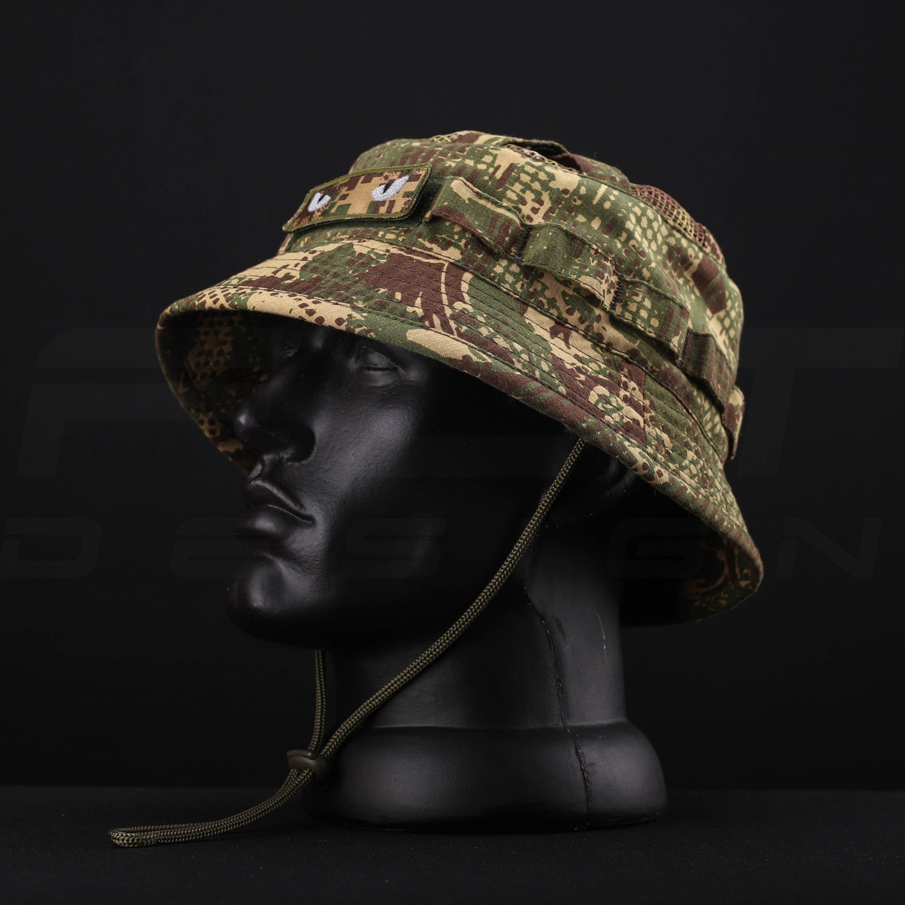 Панама тактична Сітка з фіксатором ріп-стоп з Велкро Хижак